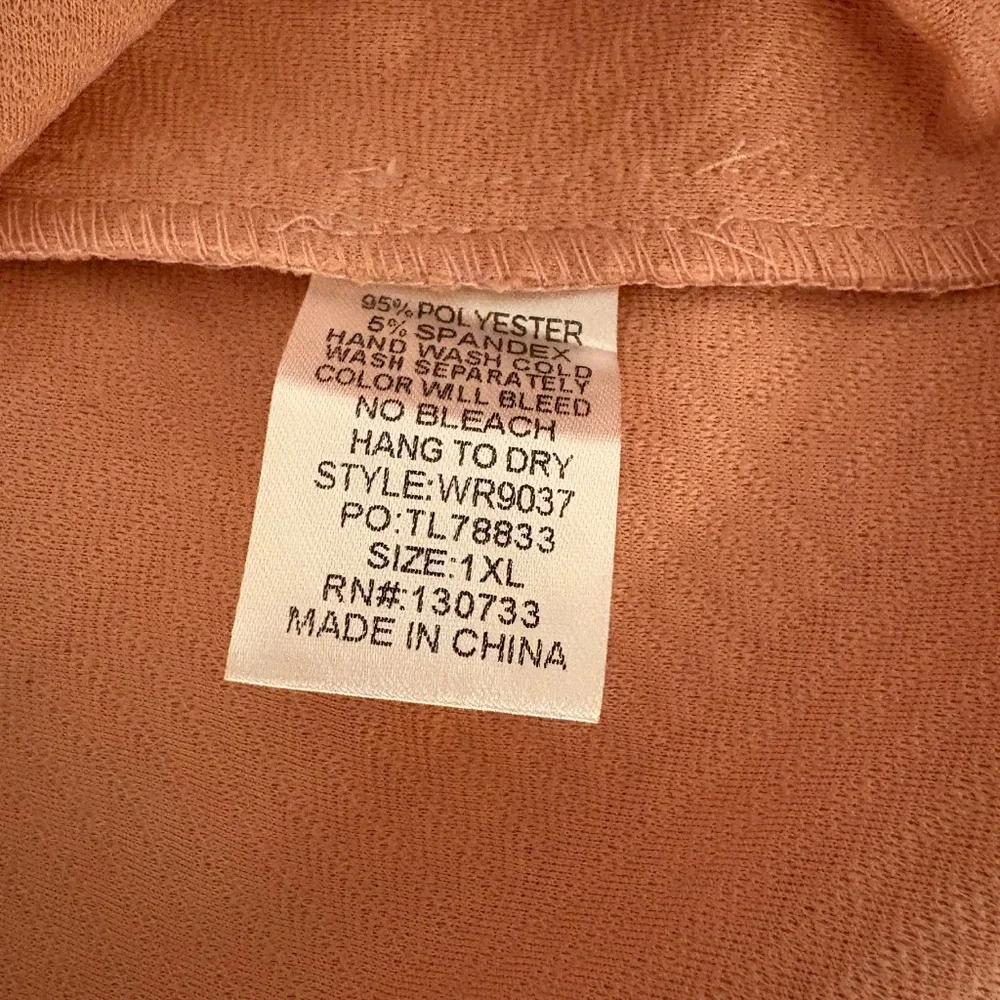 Umgee Blush Textured Dress, 1XL - Picture 8 of 9